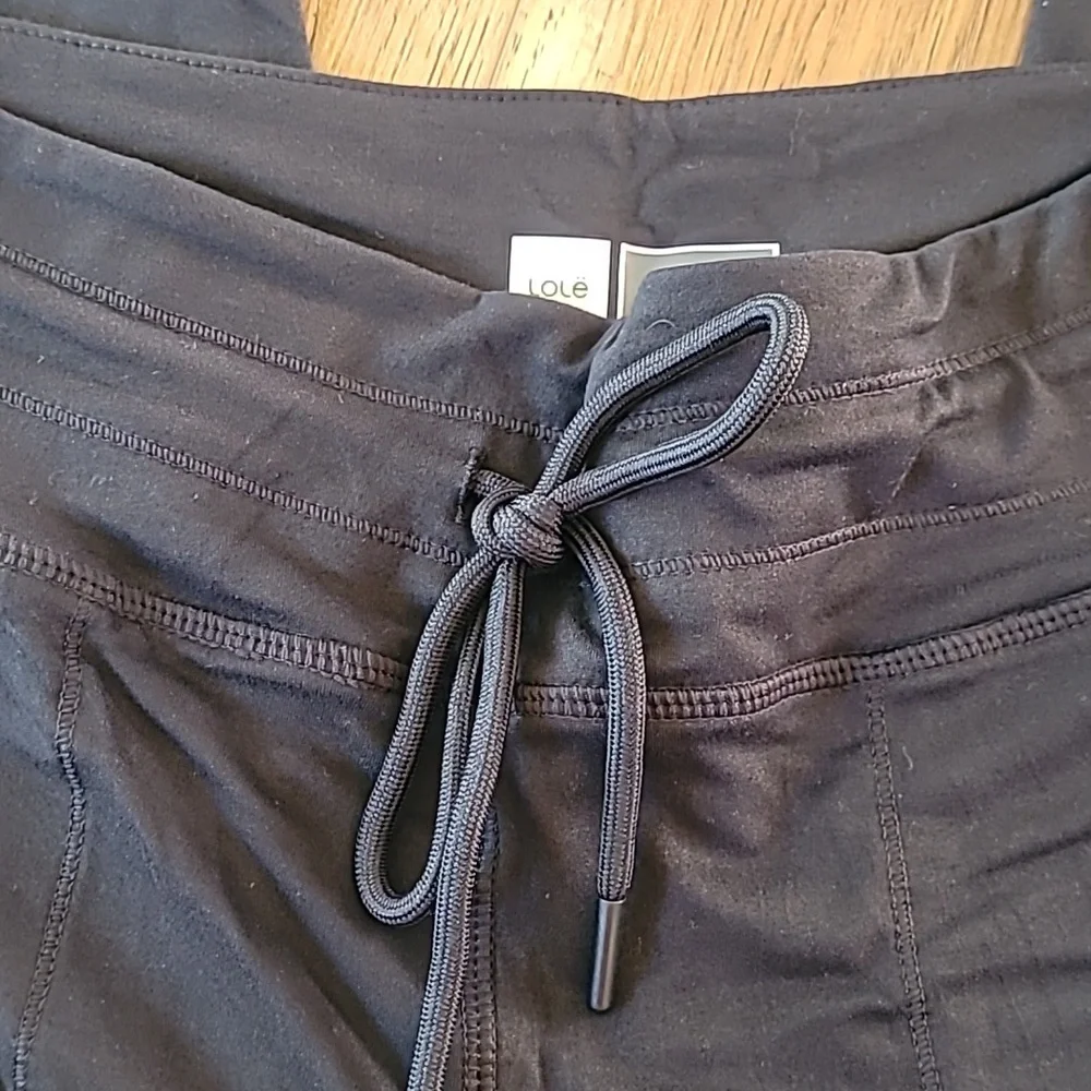 Lole Butter Lounge Pants, Size S, Black, Soft, Pockets, Cuffed Ankles - Picture 3 of 8